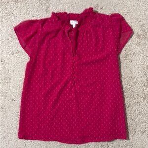 J.Crew Pink Textured Blouse